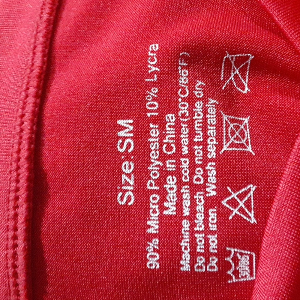 Elegant Red V-Neck Women's Top Long Sleeve Women's Size Small Casual Classic - Picture 6 of 6